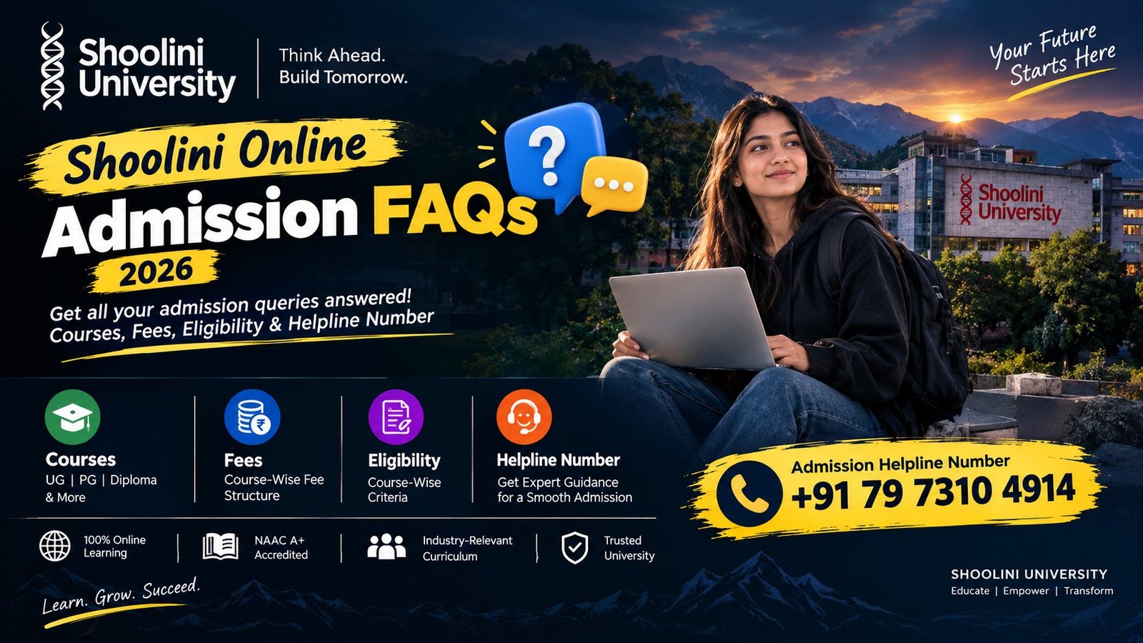 Shoolini Online Admission FAQs 2026