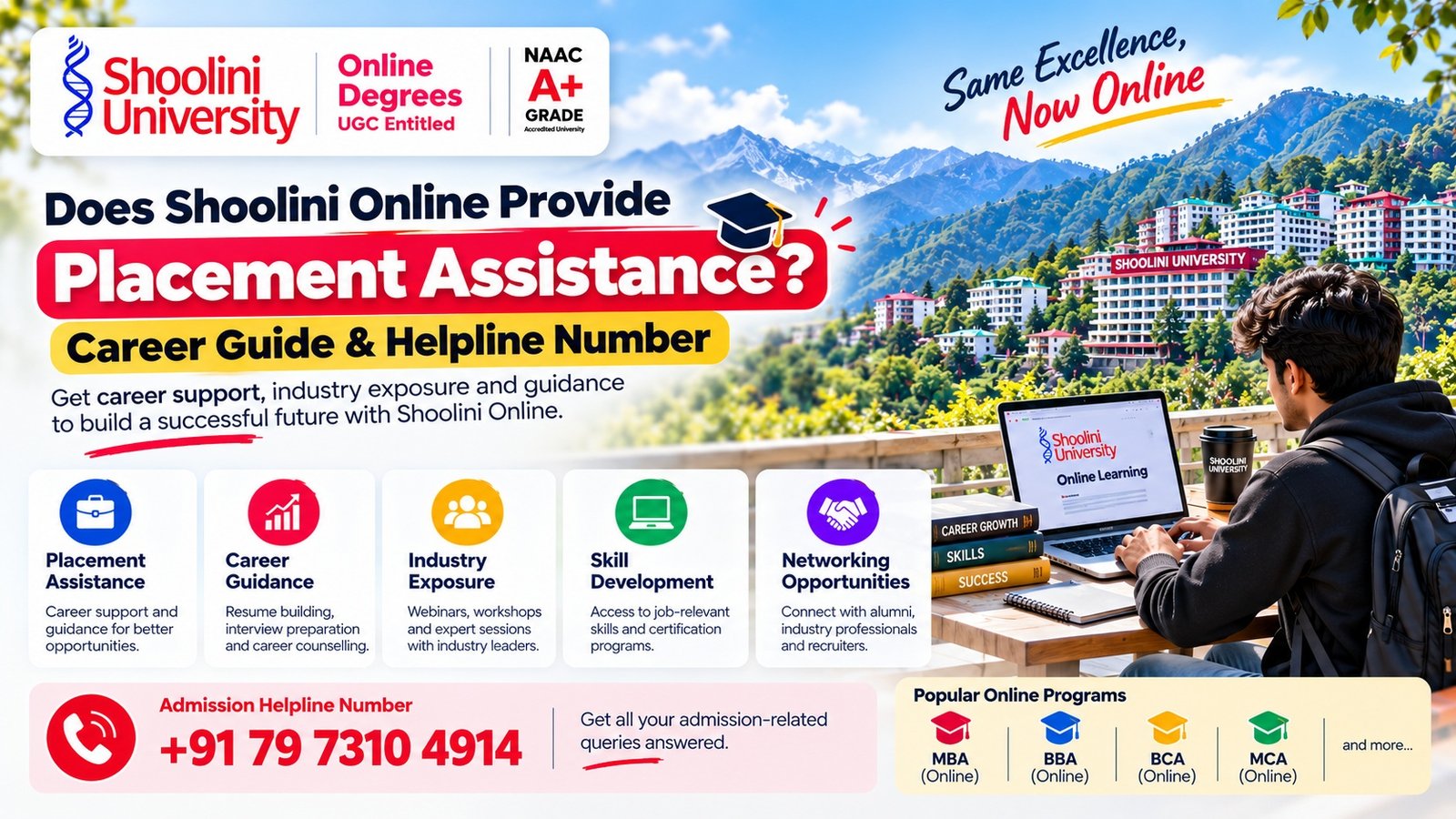 Shoolini Online Placement Assistance