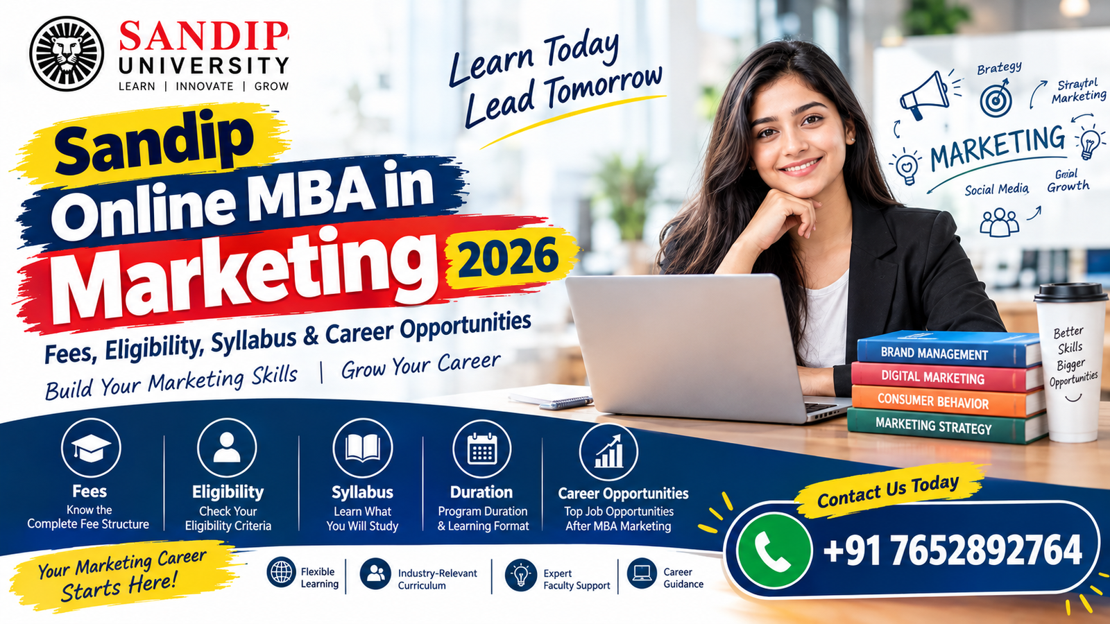 Sandip Online MBA in Marketing 2026: Fees, Eligibility, Syllabus & Career Opportunities