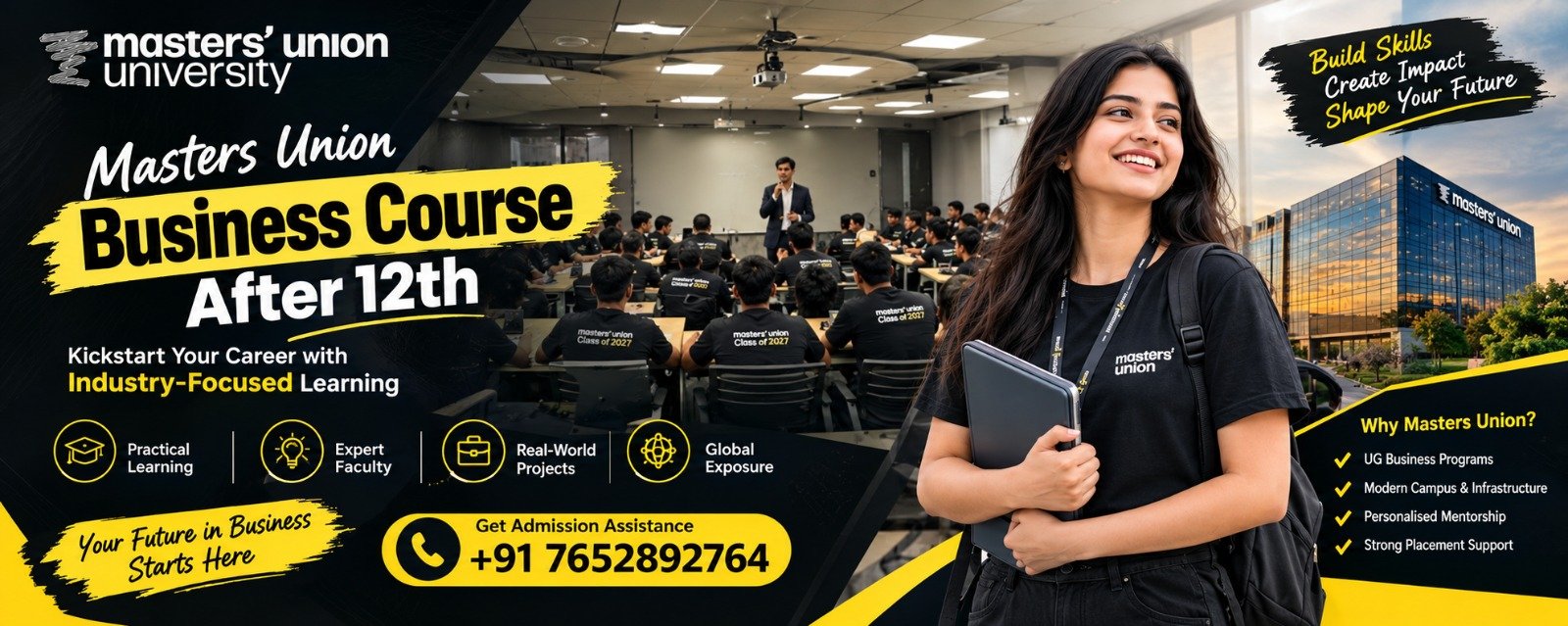 Masters Union CA CFA Pathway Admission 2027 & Helpline Number