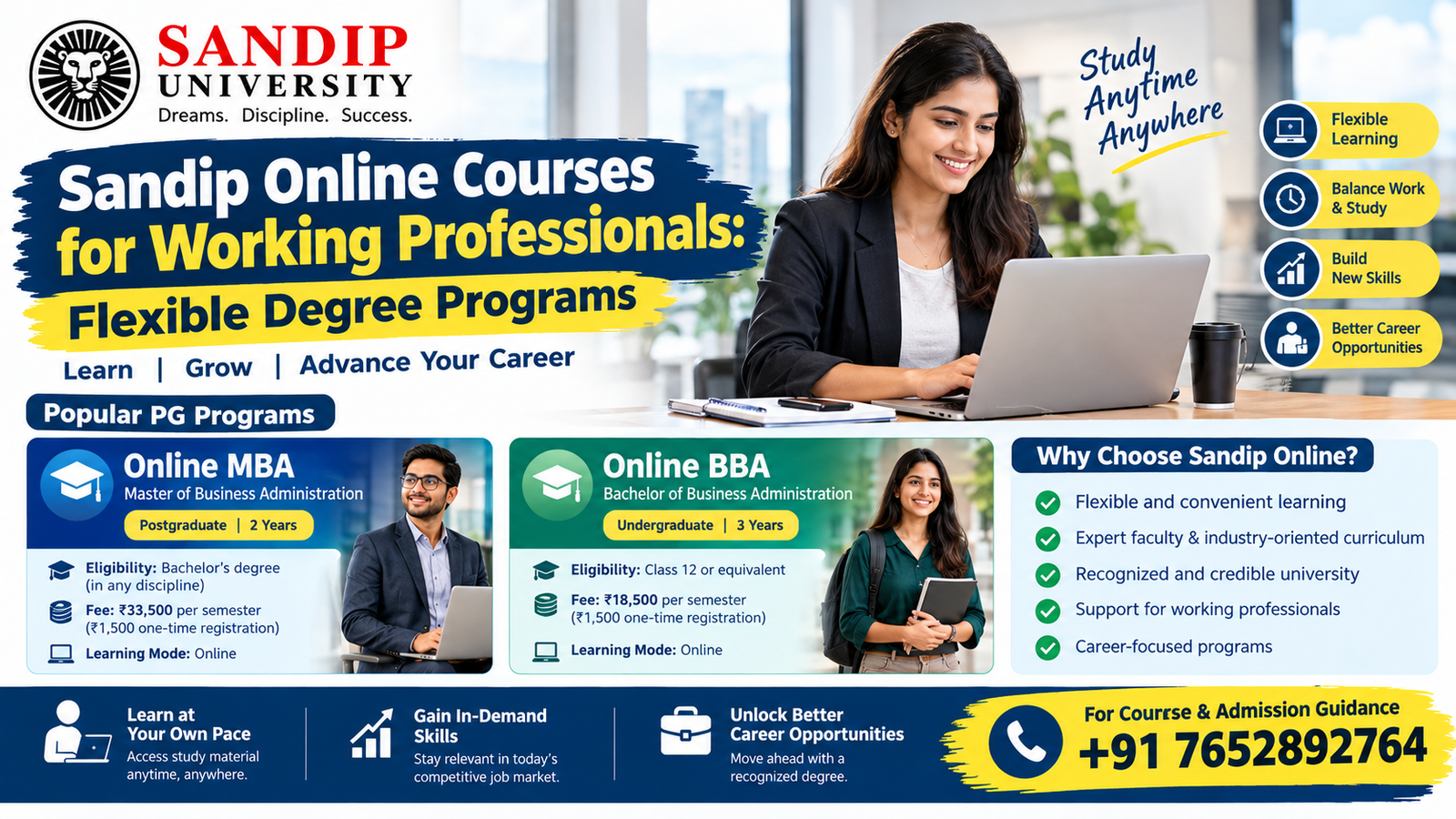 Sandip Online Courses for Working Professionals