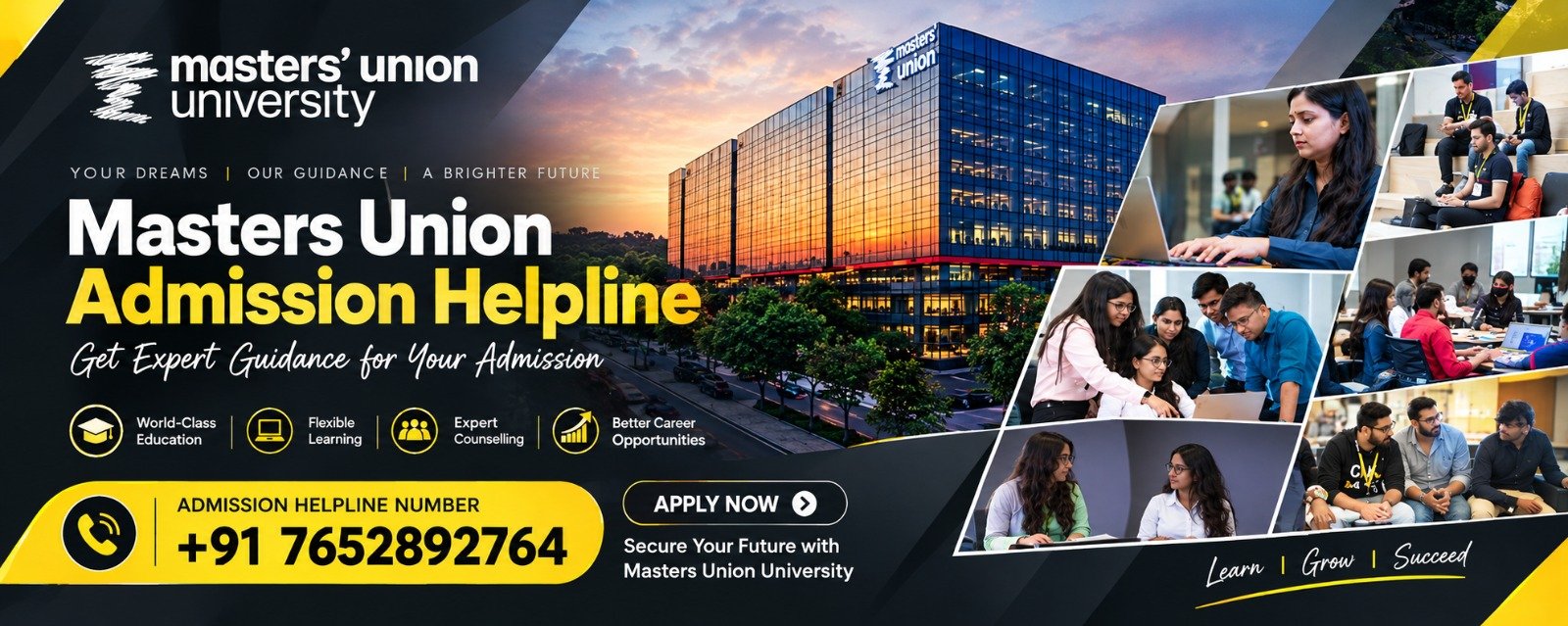Masters Union Admission Helpline Number