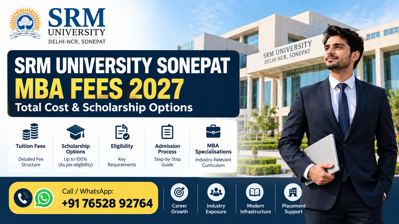 SRM University Sonepat MBA Fees 2027