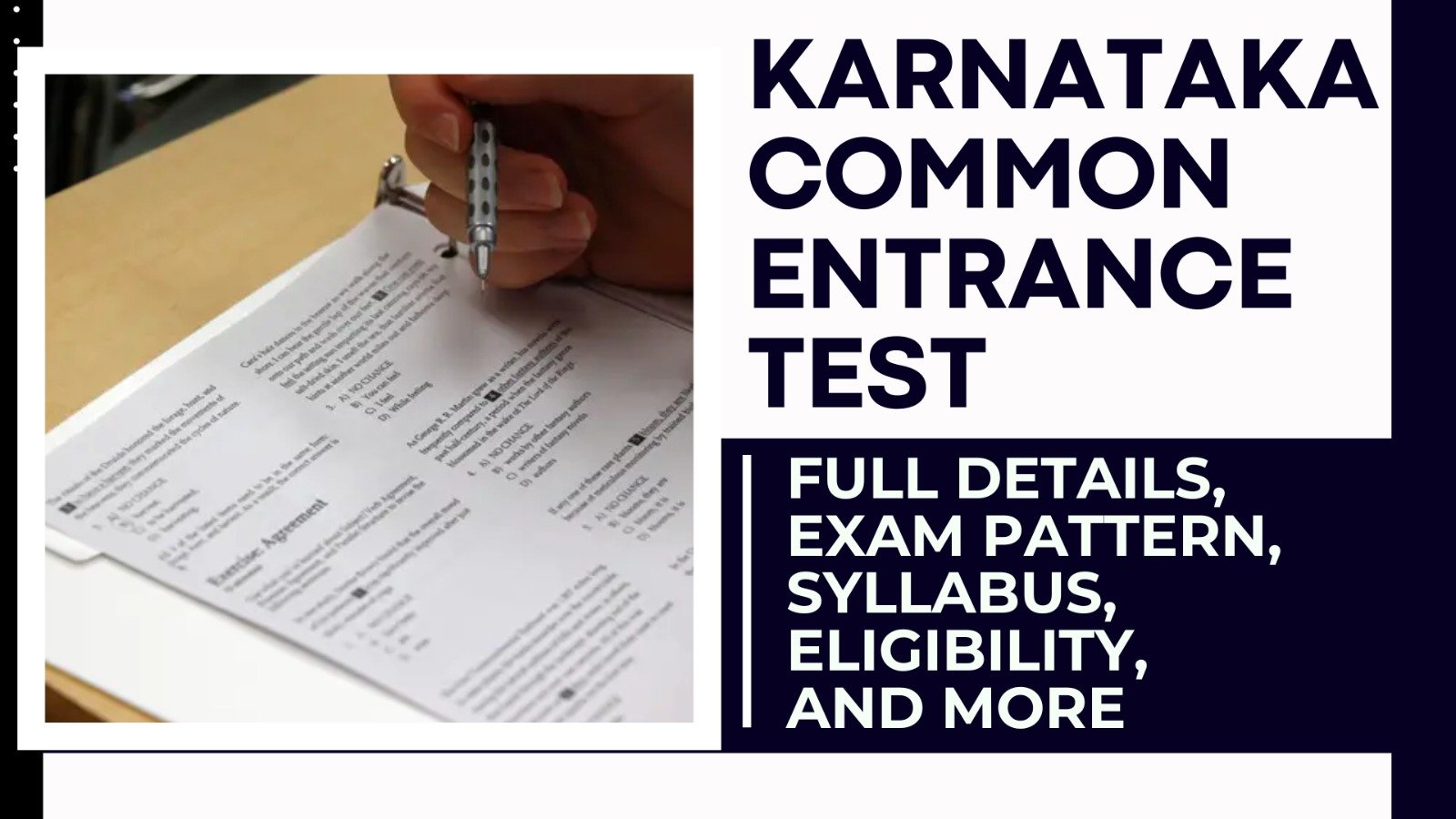 Karnataka Common Entrance Test (KCET)