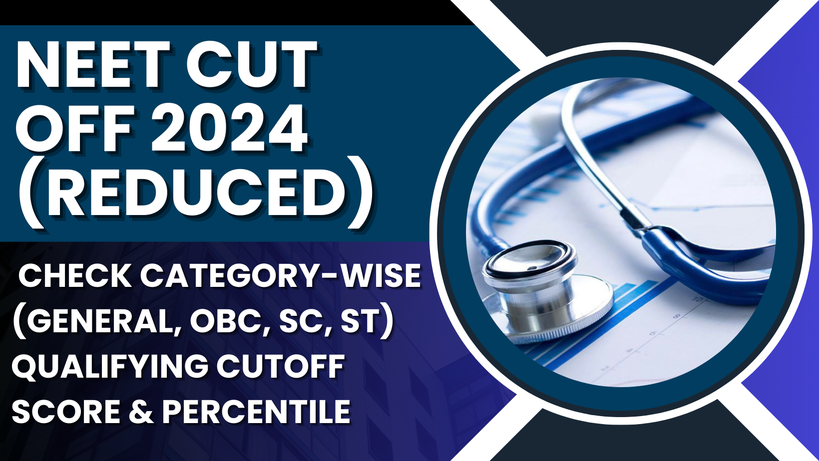 NEET Cut off 2024 (Reduced)