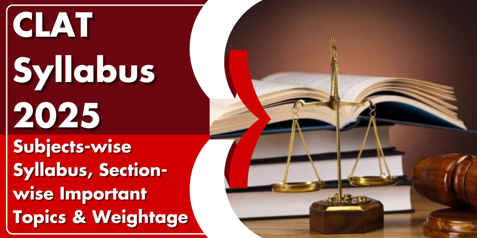 CLAT Syllabus 2025 (5 Section): Subjects-wise Syllabus, Section-wise Important Topics & Weightage