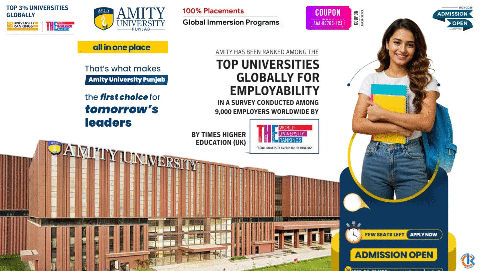 Amity Mohali Coupon Code