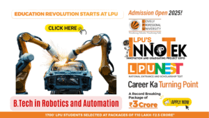 BTech in Robotics and Automation