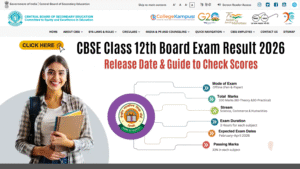 CBSE Class 12th Board Exam Result 2026