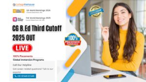 CG B.Ed Third Cutoff 2025 OUT