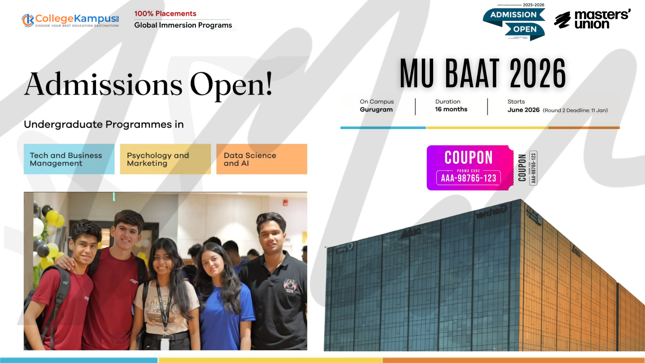 MU BAAT 2026 Registration Discount Coupon Code