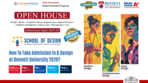B.Design at Bennett University 2026