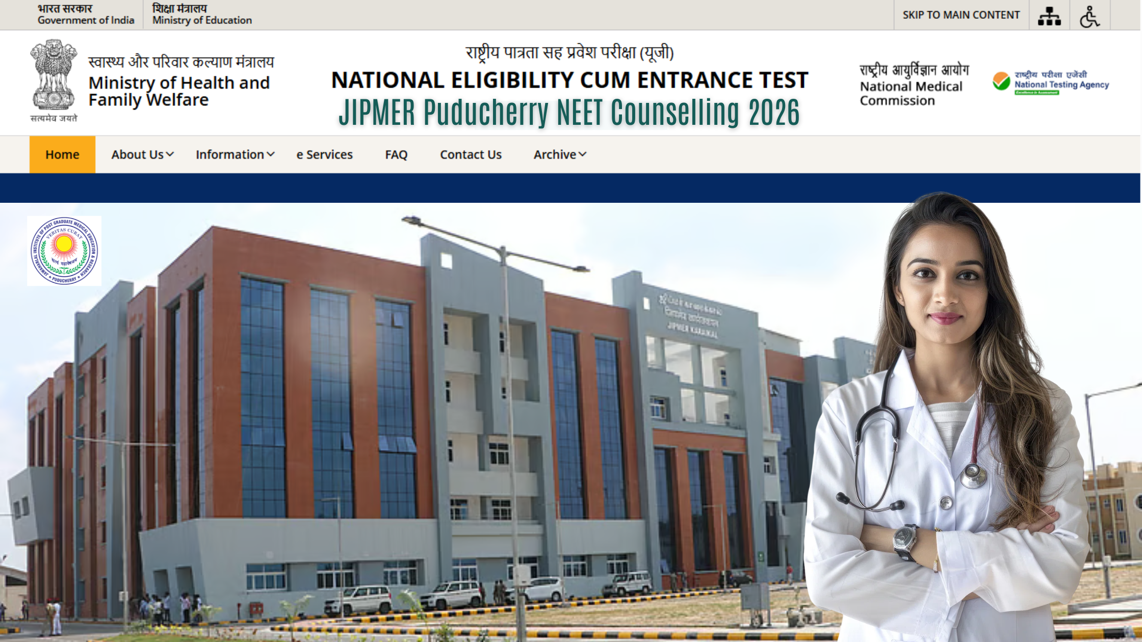 JIPMER Puducherry NEET Counselling 2026