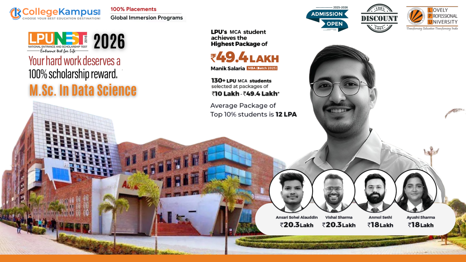 M.Sc. In Data Science LPU 2026