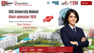 CGC University Mohali BTech admission 2026