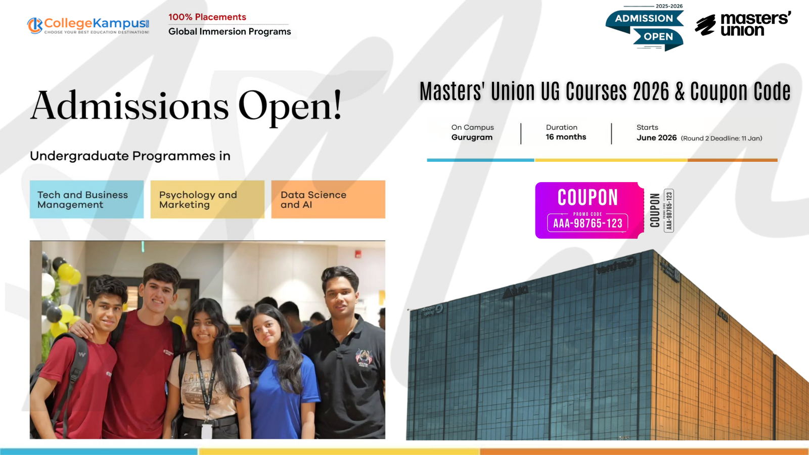 Masters' Union UG Courses