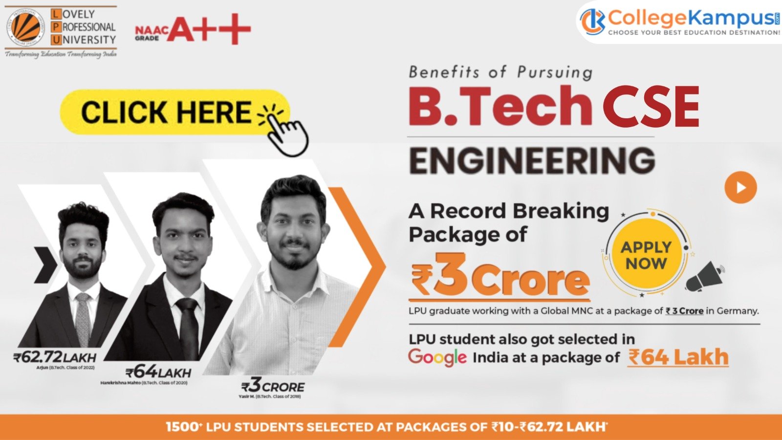 B Tech CSE at LPU 2026