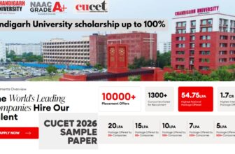 Cucet Sacholarship 100%
