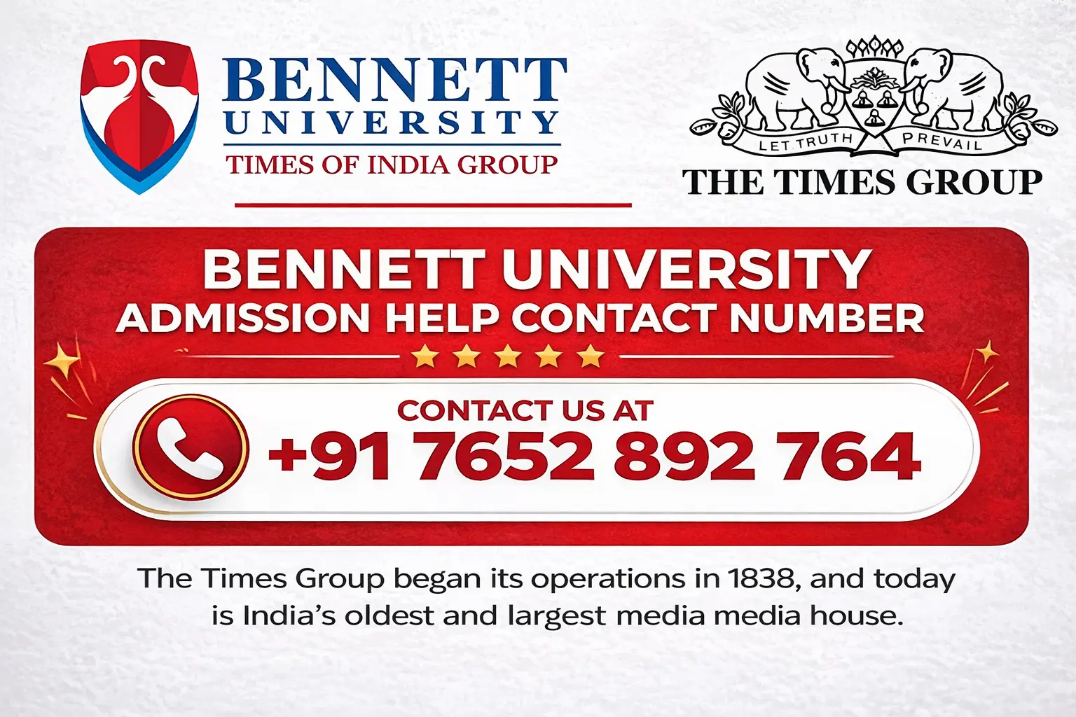 Bennett University Admission Help Contact Number +91 7652 892 764 – Complete Admission Guide 2026 1 Bennett University admission help contact Number
