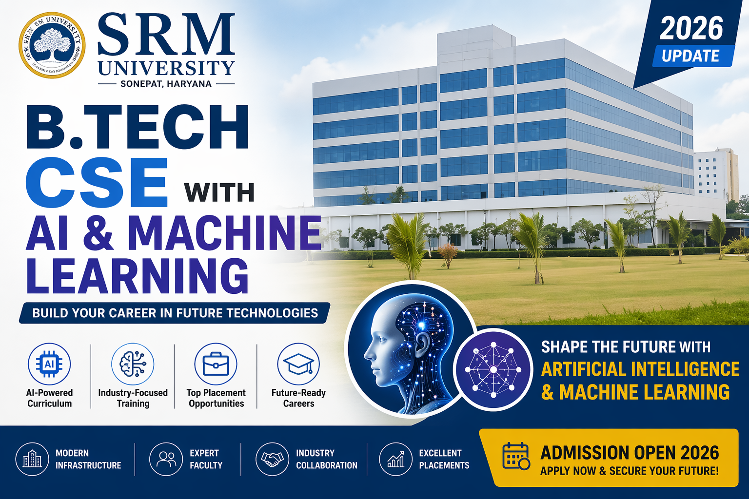 SRM Sonepat B Tech CSE with AI & Machine Learning {2026 Update} 1 SRM Sonepat B Tech CSE