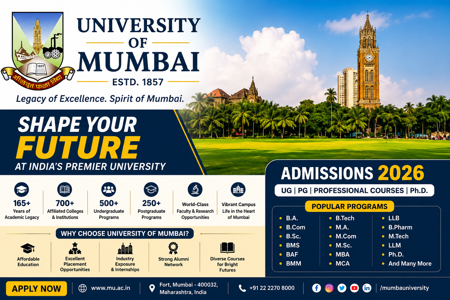 University of Mumbai Admission 2026