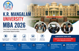 K.R. Mangalam University MBA 2026