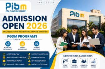College campus admissions open poster