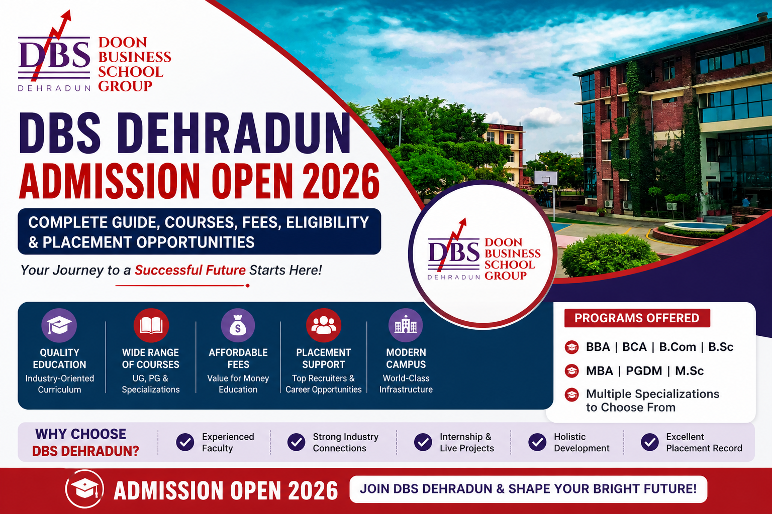 DBS Dehradun admission open 2026