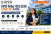 UPES MBA fees guide 2026