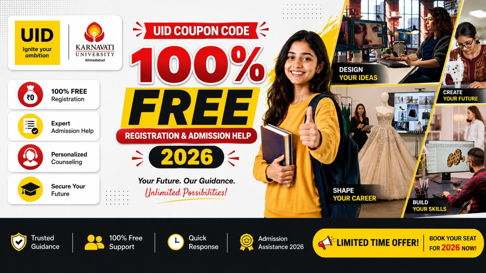 UID Coupon Code 100% Free Registration & Admission Help 2026 Update – Complete Guide for Students