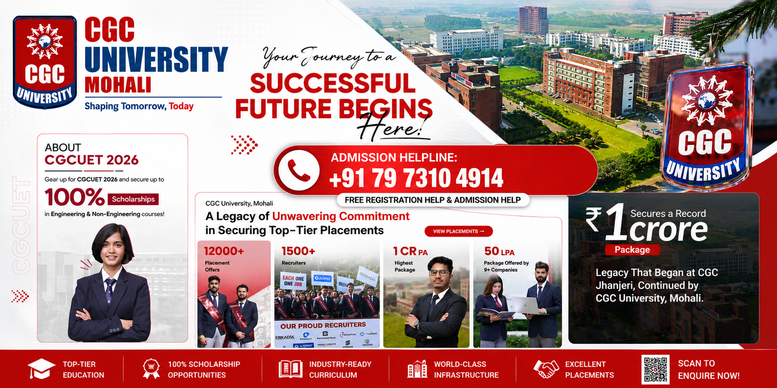 CGC University Helpline Number