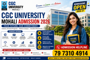 CGC University admissions 2026 poster