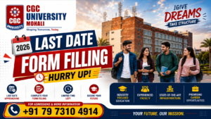 CGC University Last Date Form Filling 2026: Hurry Up! Apply Now Before Admissions Close