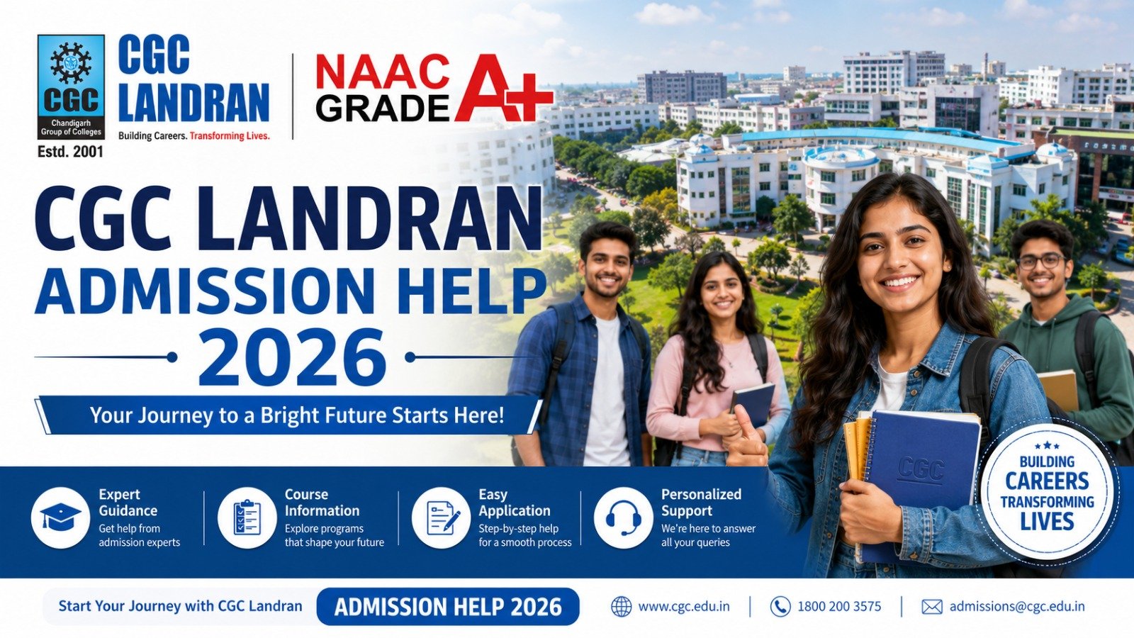 CGC Landran Admission Help 2026: Complete Guide for Courses, Eligibility, Fees, Placements & Application Process