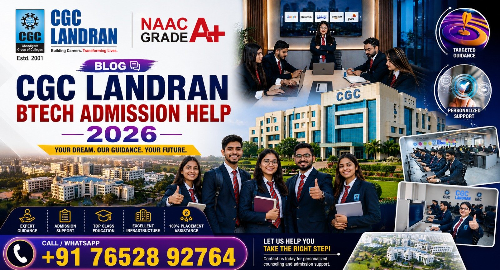 CGC Landran BTech Admission Help 2026: Complete Guide to Eligibility, Fees, Scholarships & Application Process