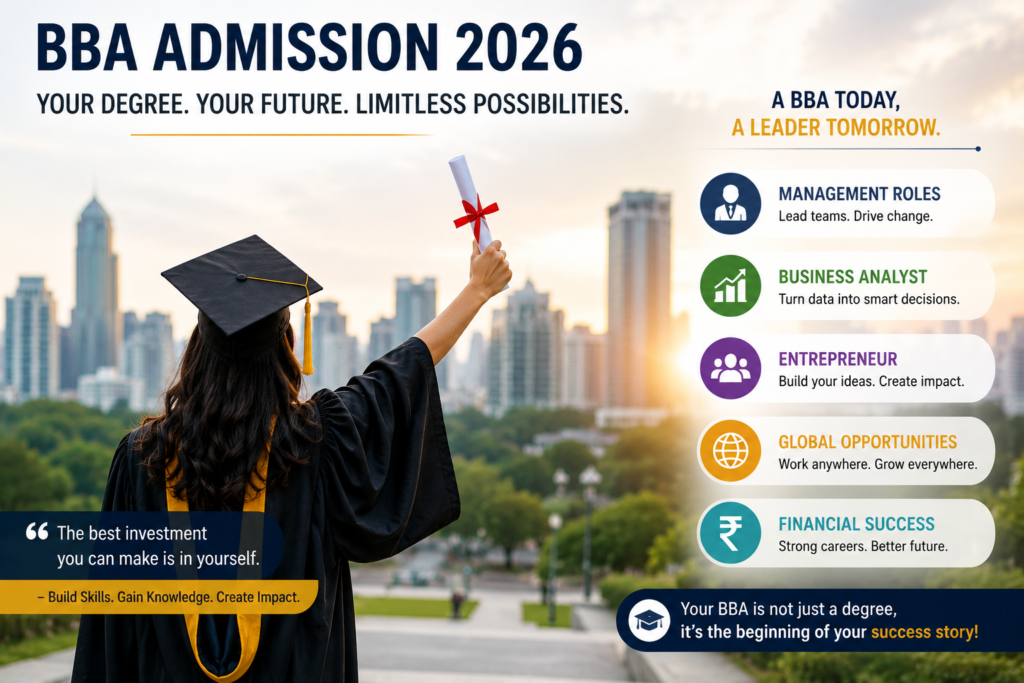 BBA admission 2026 career outcomes guide.
