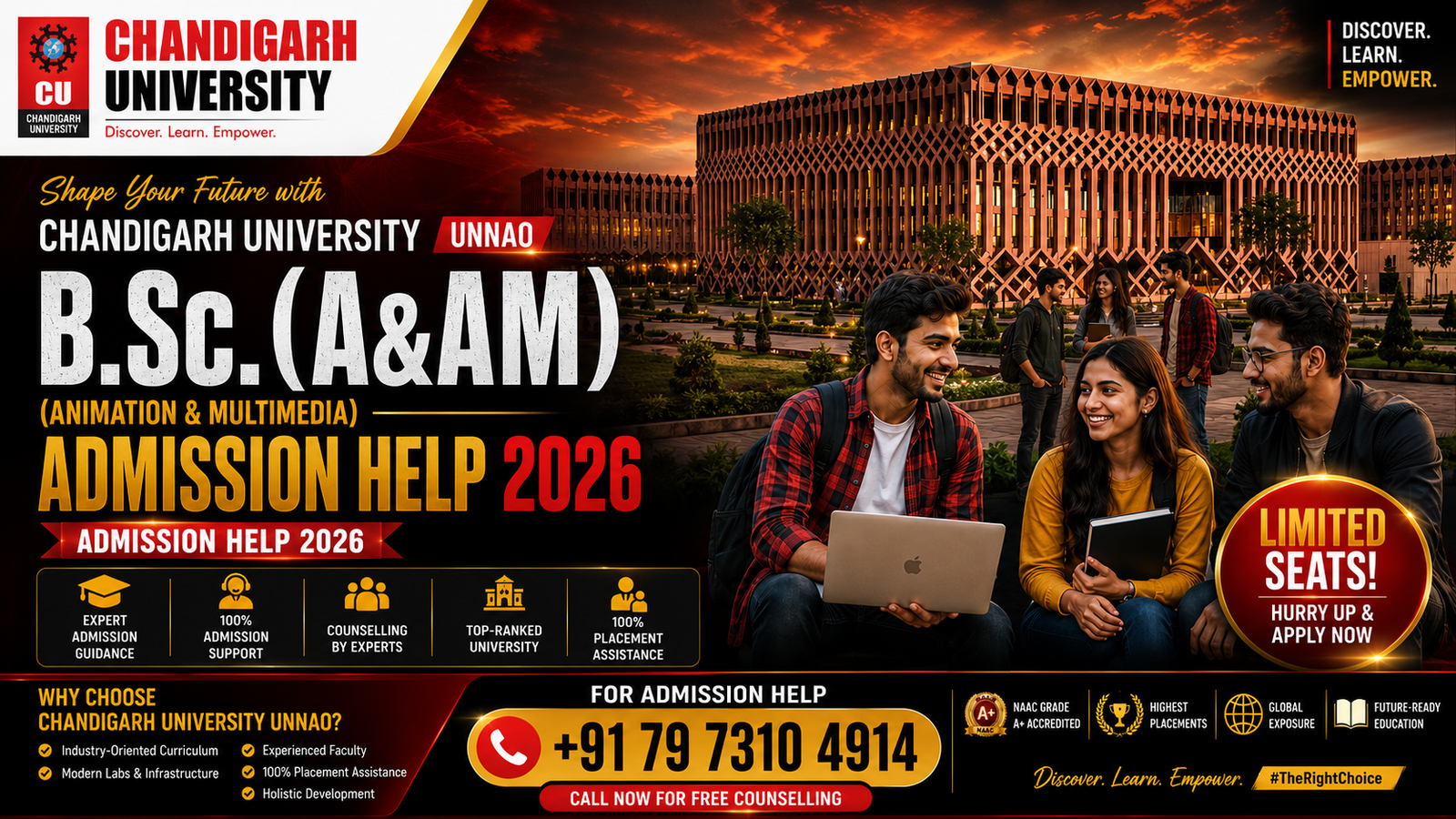 B.Sc. (A&AM) CU Unnao Admission Help 2026