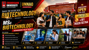 CU Unnao Admission Help MSc Biotechnology 2026 – Complete Guide to Eligibility, Fees, Admission Process