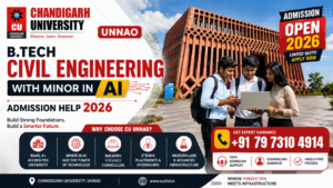B.Tech Civil Engineering with Minor in AI CU Unnao Admission Help 2026