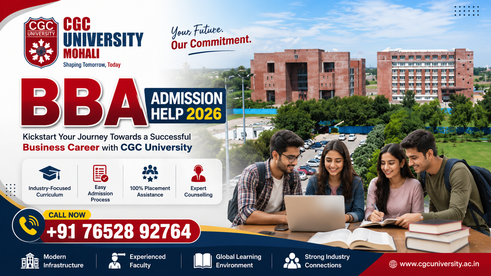 CGC University BBA Admission Help 2026: Eligibility, Fees, Specializations, Placements, Scholarships & Complete Admission Guide 1 CGC University BBA Admission Help 2026: Eligibility, Fees, Specializations, Placements, Scholarships & Complete Admission Guide