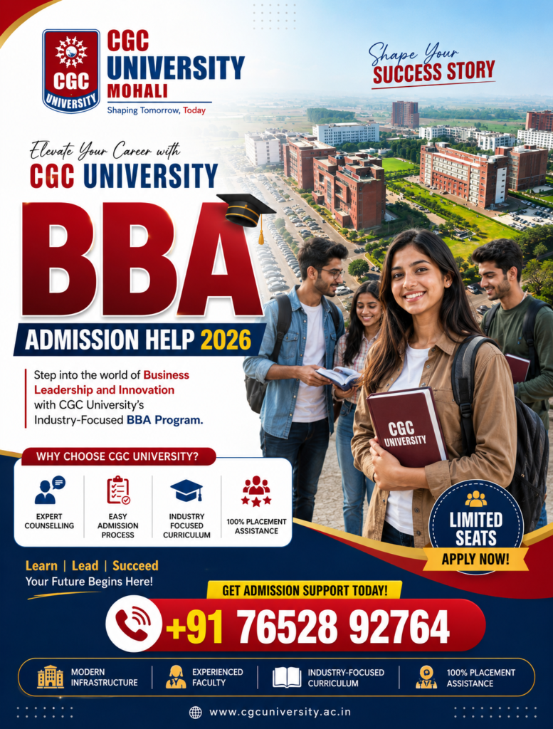 CGC University BBA Admission Help 2026: Eligibility, Fees, Specializations, Placements, Scholarships & Complete Admission Guide 2 ChatGPT Image Jul 13 2026 04 50 54 PM