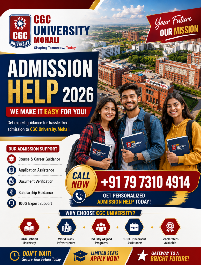 CGC University Admission Help 2026: Complete Guide to Eligibility, Courses, Fees, Scholarships, Placements & Application Process 2 ChatGPT Image Jul 13 2026 11 18 48 AM