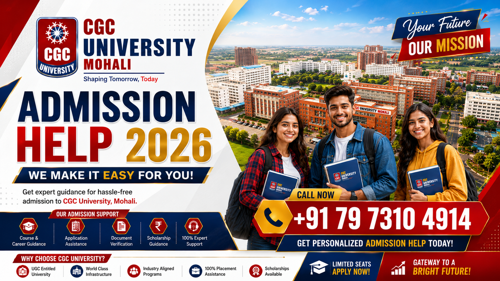 CGC University Admission Help 2026: Complete Guide to Eligibility, Courses, Fees, Scholarships, Placements & Application Process 1 CGC University Admission Help 2026: Complete Guide to Eligibility, Courses, Fees, Scholarships, Placements & Application Process