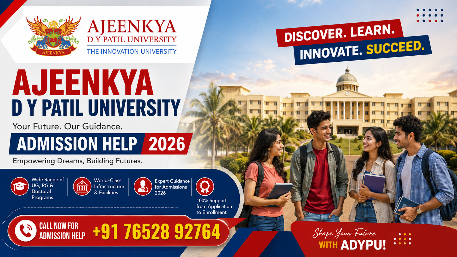 Ajeenkya DY Patil University Admission Help 2026: Complete Guide to Eligibility, Courses, Fees, Scholarships & Application Process