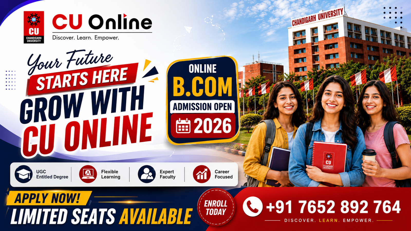Unlock Your Future with CU Online B.Com Admission 2026