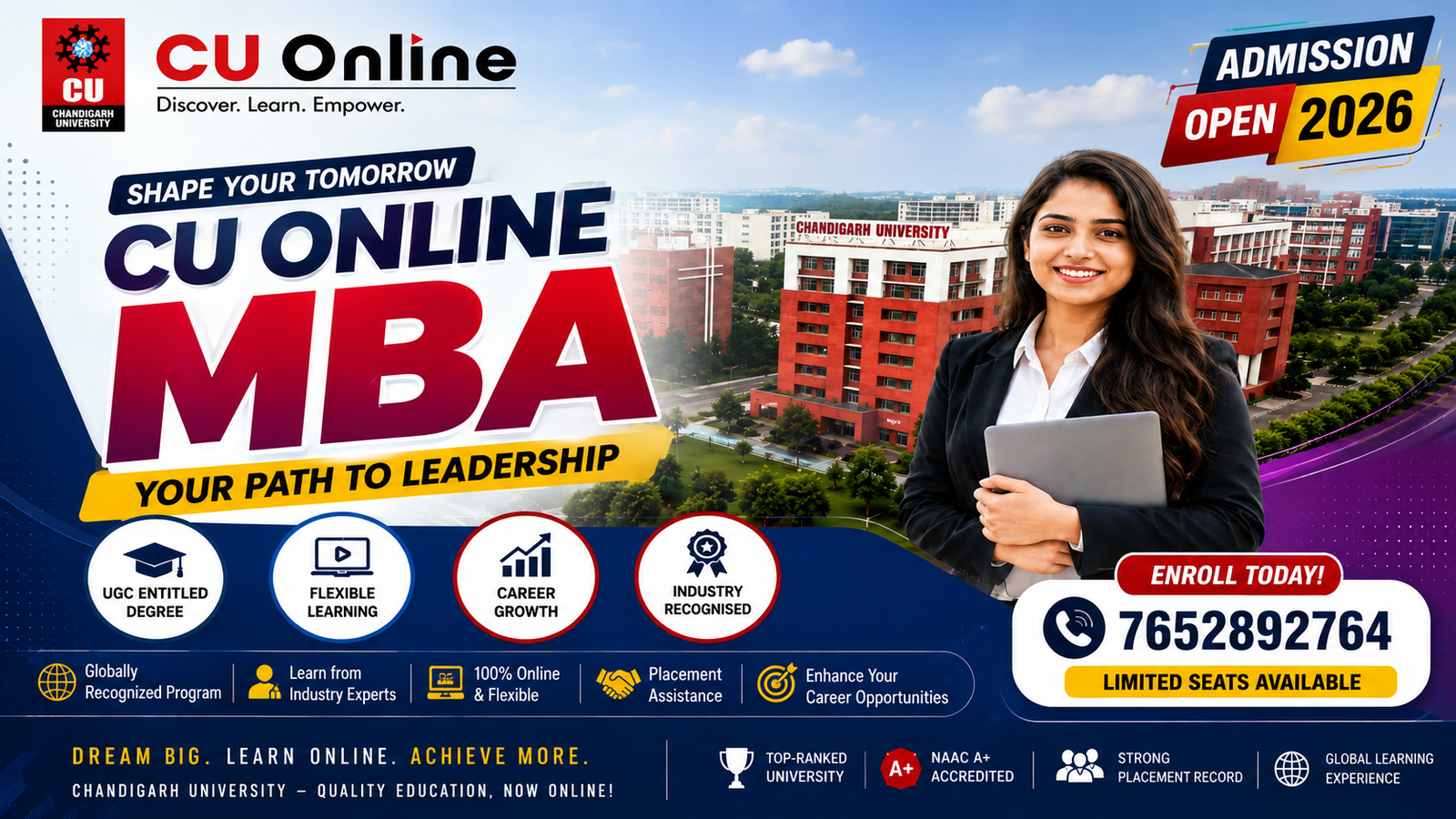 Unlock Your Future with CU Online MBA: Admission 2026, Fees, Eligibility & Career Opportunities