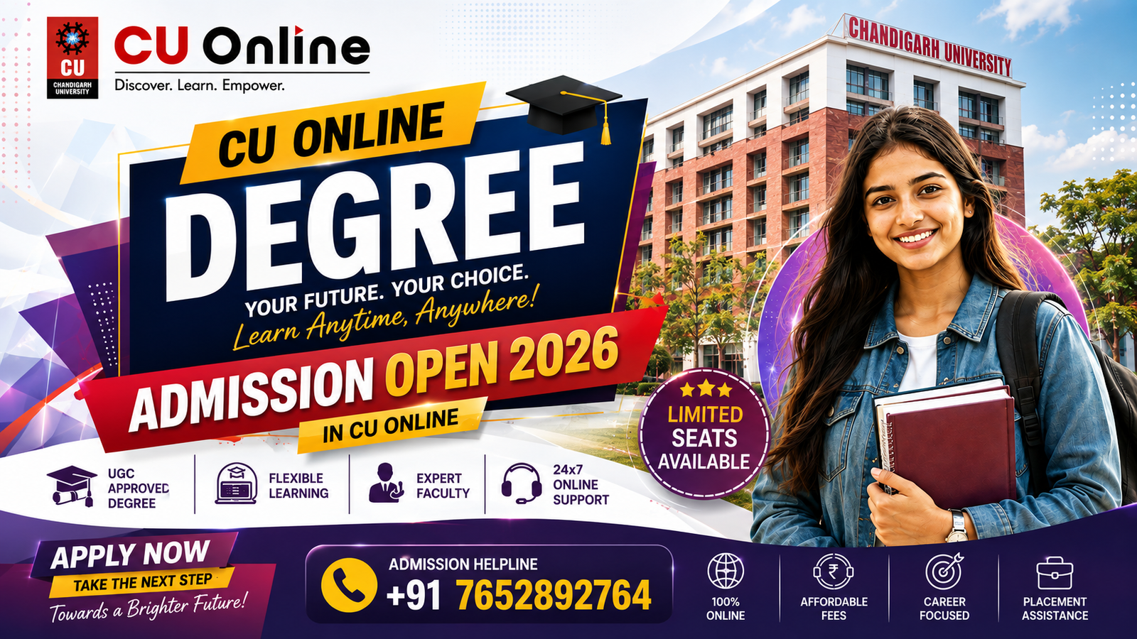 Dream Big, Learn Without Limits & Unlock Your Future with CU Online Degree Don’t Wait for Opportunities—Create Your Future with a CU Online Degree in 2026