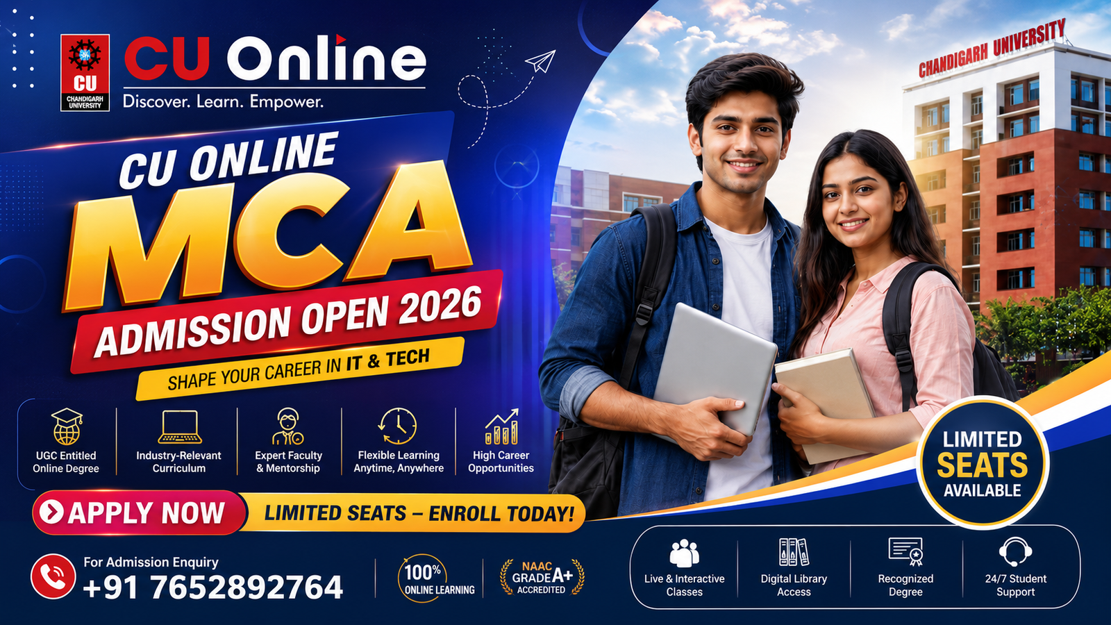 Unlock Your Future with CU Online MCA: Complete Guide to CU Online MCA Admission 2026