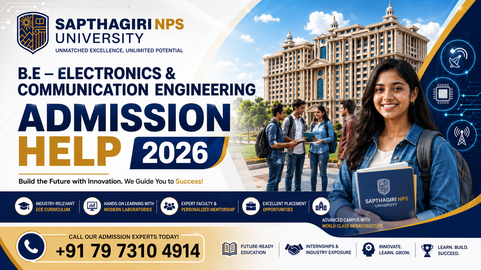 Sapthagiri NPS University B.E Electronics & Communication Engineering Admission 2026: Eligibility, Course Details, Fees & Career ScopeSapthagiri NPS University B.E Electronics & Communication Engineering Admission 2026: Eligibility, Course Details, Fees & Career ScopeSapthagiri NPS University B.E Electronics & Communication Engineering Admission 2026: Eligibility, Course Details, Fees & Career Scope