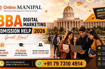 Online Manipal BBA Digital Marketing Admission Help 2026: Complete Guide, Eligibility, Fees, Career Scope & Exclusive Cashback Offers